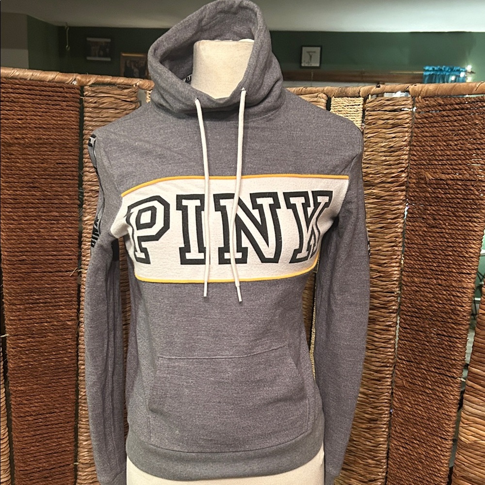 PINK Victoria's Secret Gray Cowl Neck Sweater